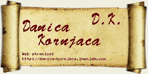 Danica Kornjača vizit kartica